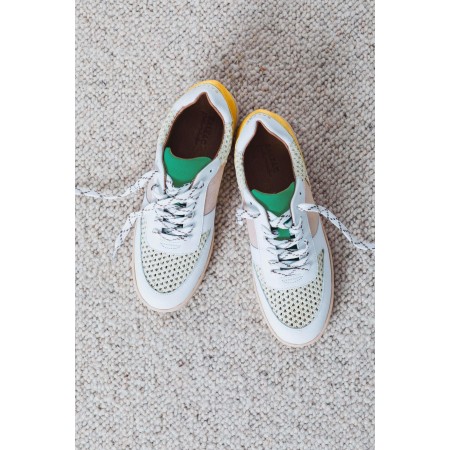 Multicolored green and yellow Colin sneakers d'Europe débarque