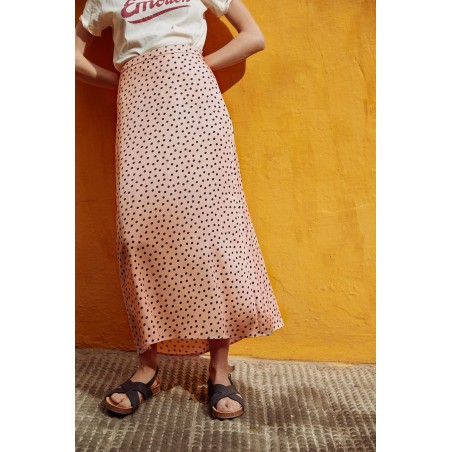 Pink polka dot Erine skirt l'achat 