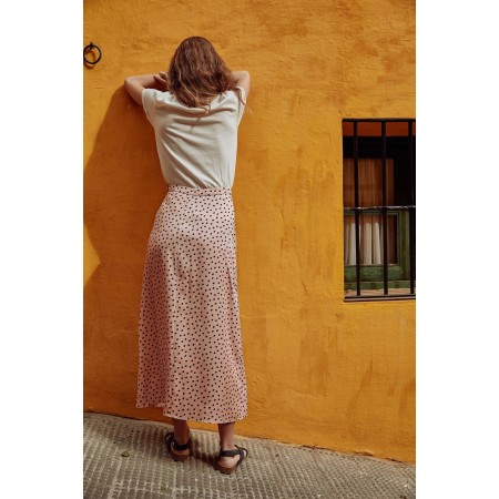 Pink polka dot Erine skirt l'achat 