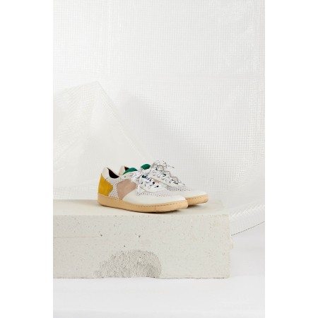 Multicolored green and yellow Colin sneakers d'Europe débarque