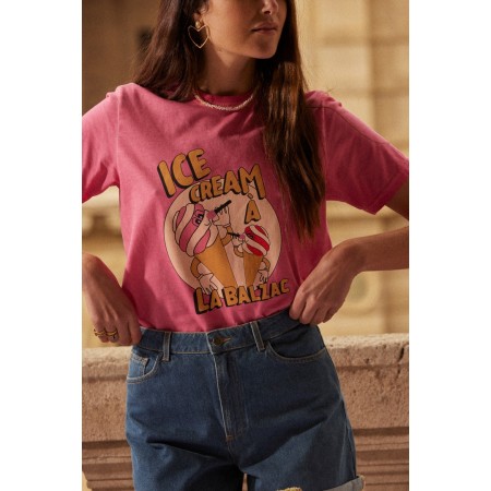 Tee-shirt Bree icecream rose les ligaments