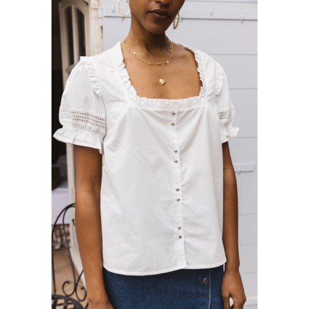 Natural white Anetta shirt store