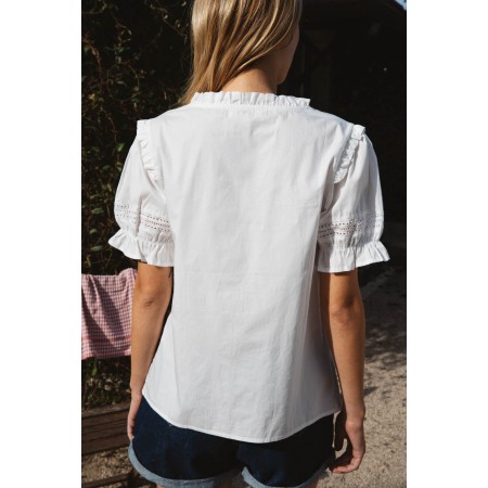 Natural white Anetta shirt store