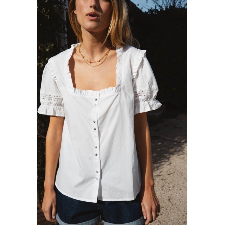 Natural white Anetta shirt store