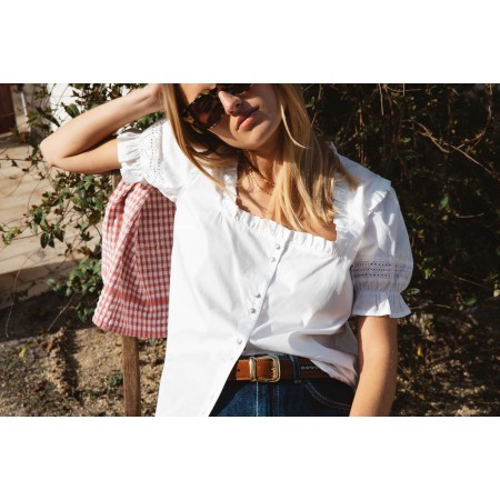 Natural white Anetta shirt store