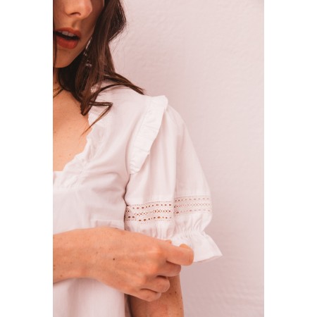 Natural white Anetta shirt store