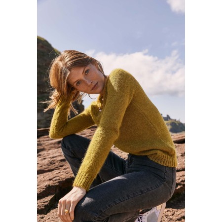 Ninon anise sweater in mohair and alpaca pas cher