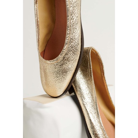 Light gold Severine ballerinas de France