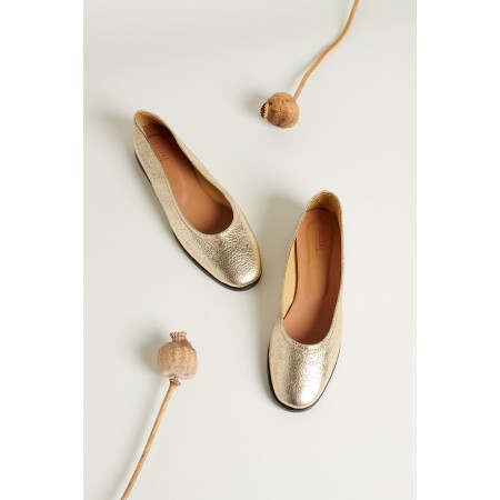 Light gold Severine ballerinas de France