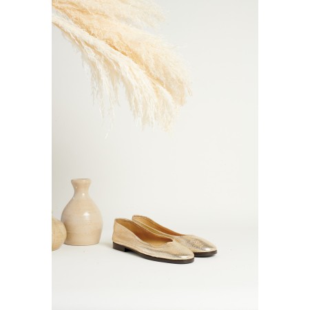 Light gold Severine ballerinas de France