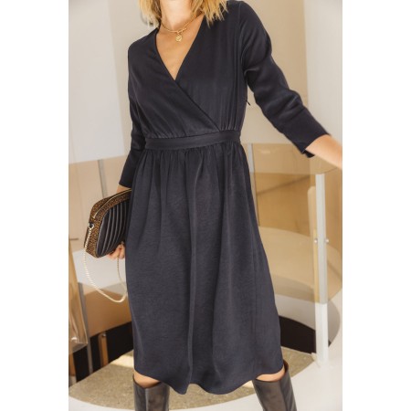 Coletta navy dress pas cher