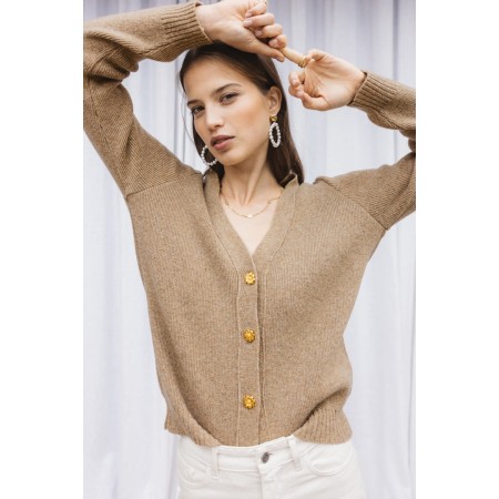 Hilda beige cardigan la livraison gratuite