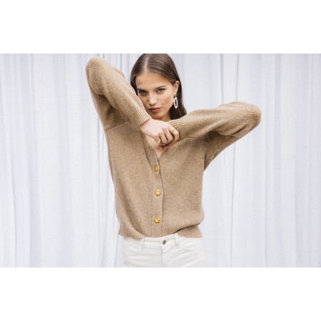 Hilda beige cardigan la livraison gratuite