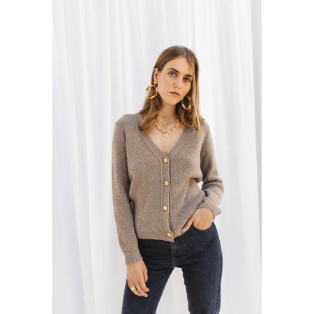 Hilda beige cardigan la livraison gratuite