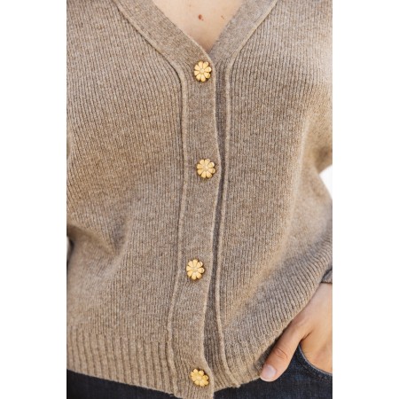 Hilda beige cardigan la livraison gratuite