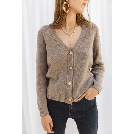 Hilda beige cardigan la livraison gratuite