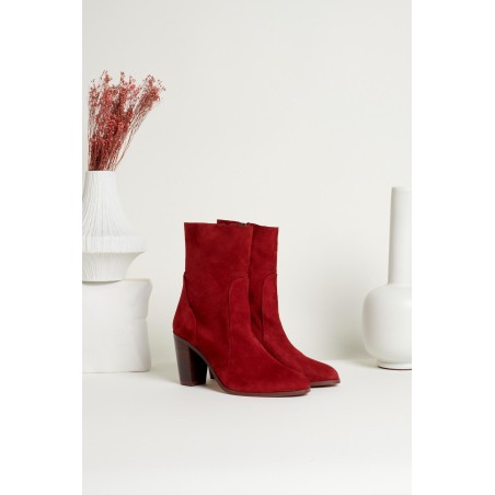 Danielle burgundy boots du meilleur 