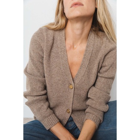 Hilda beige cardigan la livraison gratuite