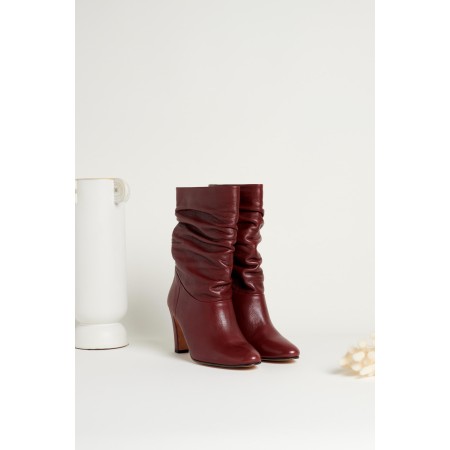 Burgundy Azalea boots À commander