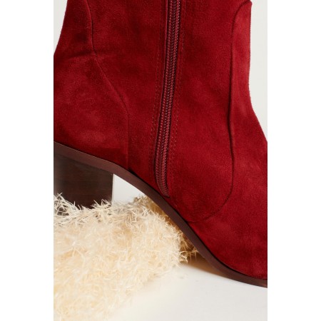 Danielle burgundy boots du meilleur 