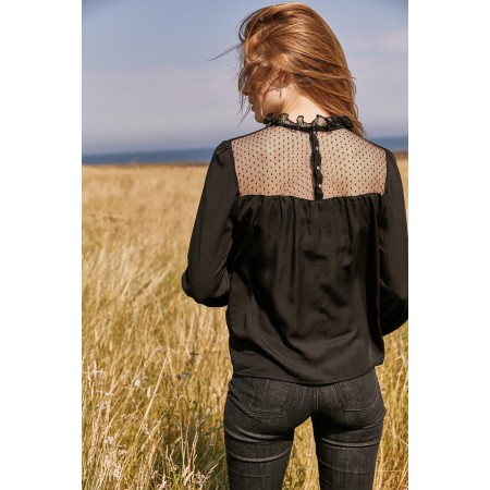 Black Ludivine blouse france