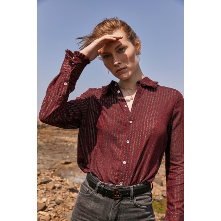 Jared burgundy shirt JUSQU'A -70%! 