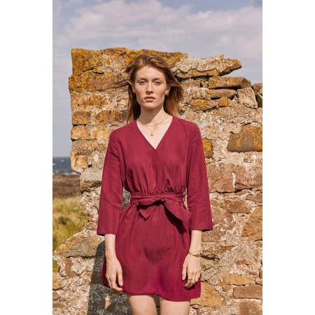 Maribel burgundy dress prix