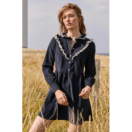 Zora navy velvet dress prix pour 