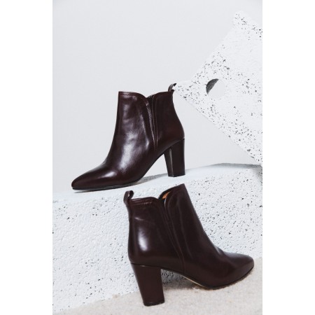 Eline burgundy ankle boots Economisez 