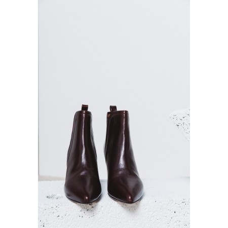 Eline burgundy ankle boots Economisez 