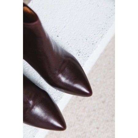 Eline burgundy ankle boots Economisez 