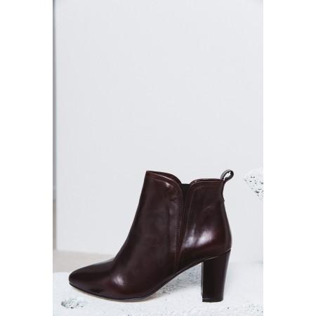 Eline burgundy ankle boots Economisez 