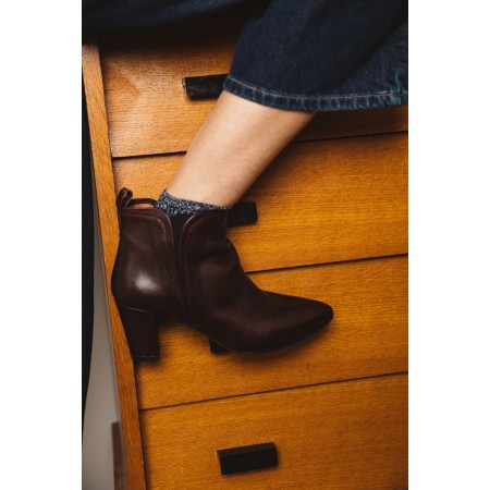 Eline burgundy ankle boots Economisez 