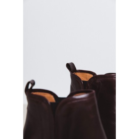 Eline burgundy ankle boots Economisez 