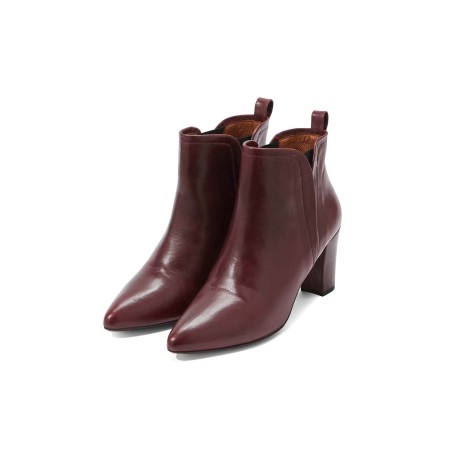 Eline burgundy ankle boots Economisez 