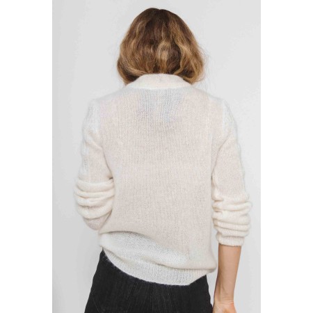 Colombe ecru mohair and alpaca sweater chez Cornerstreet bien 