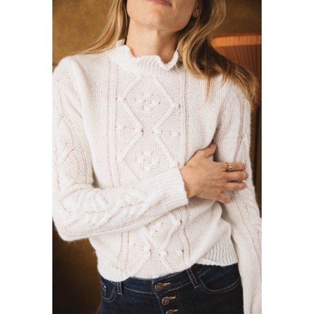 Natural white Olie sweater Comparez plus de prix