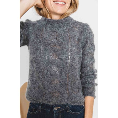 Colombe gray mohair and alpaca jumper suggérées chez