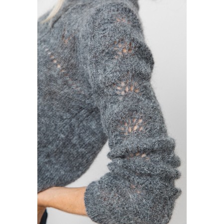 Colombe gray mohair and alpaca jumper suggérées chez