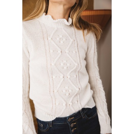 Natural white Olie sweater Comparez plus de prix