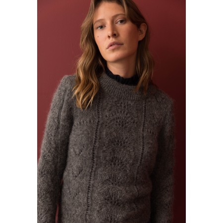 Colombe gray mohair and alpaca jumper suggérées chez