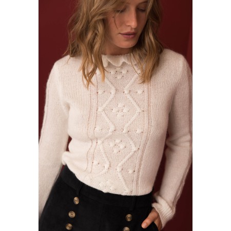 Natural white Olie sweater Comparez plus de prix