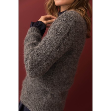 Colombe gray mohair and alpaca jumper suggérées chez