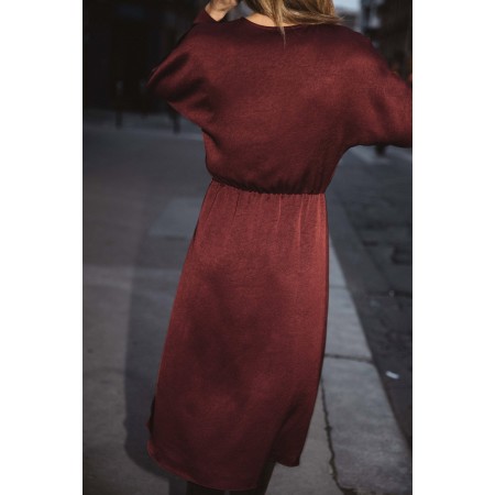 Burgundy Fiona dress Jusqu'à 80% De Réduction