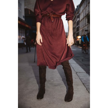 Burgundy Fiona dress Jusqu'à 80% De Réduction