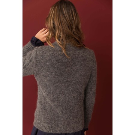 Colombe gray mohair and alpaca jumper suggérées chez