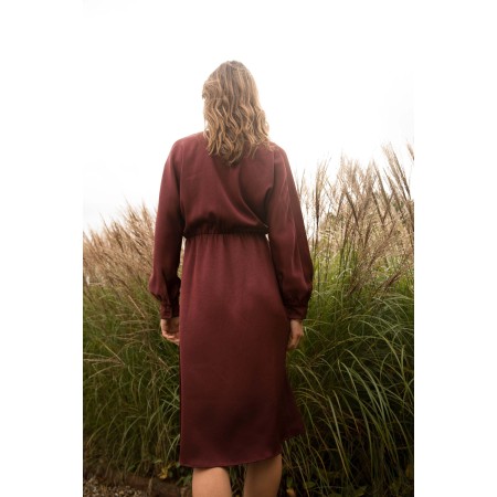 Burgundy Fiona dress Jusqu'à 80% De Réduction