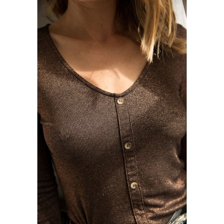 Black and bronze Jocelin top de l' environnement