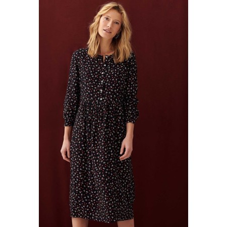 Louisette dress with red flowers pas cher