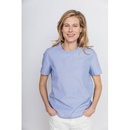 Leonie blue blouse vous aussi creer 